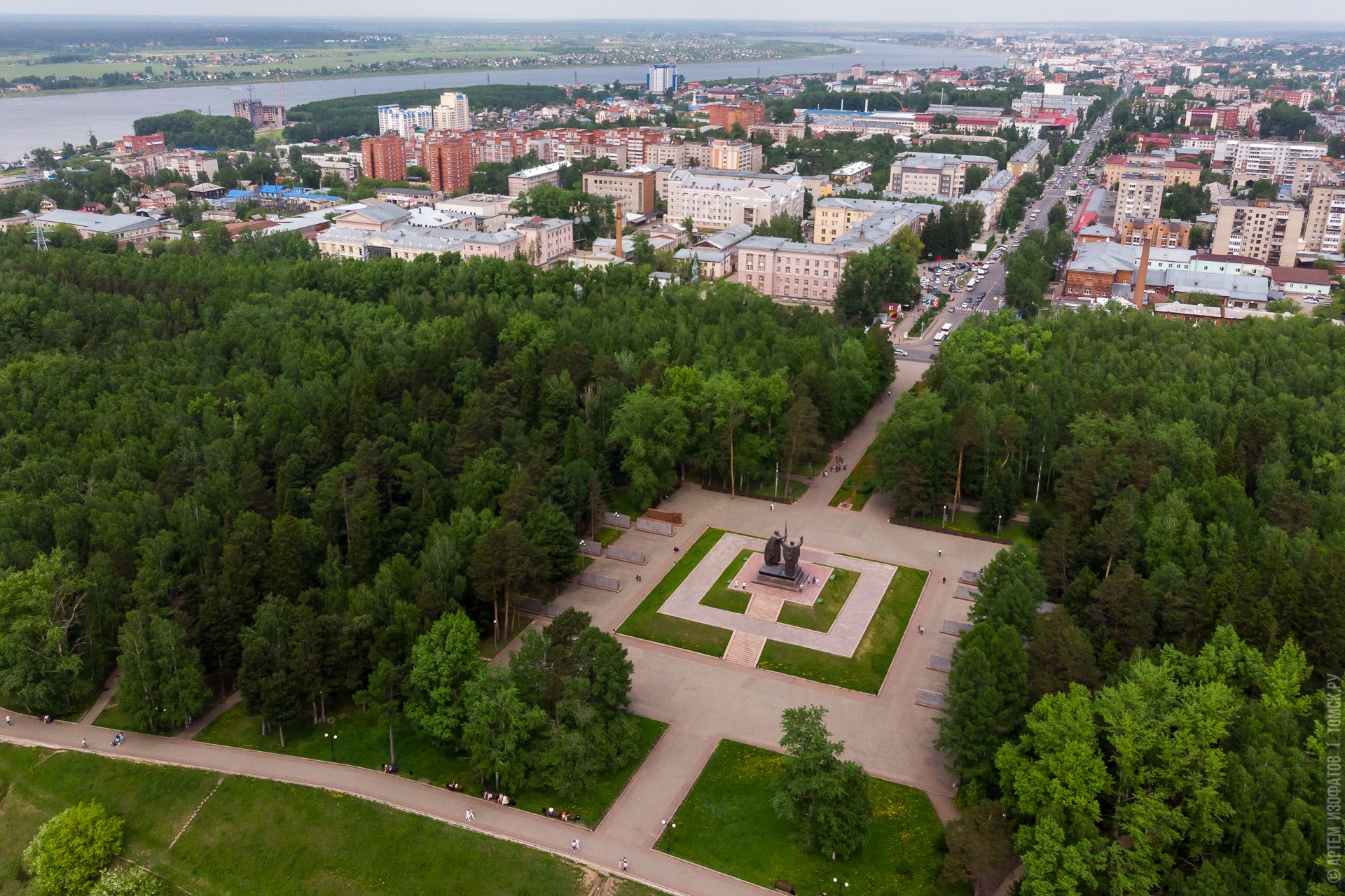 Лагерный сад Томск вид сверху