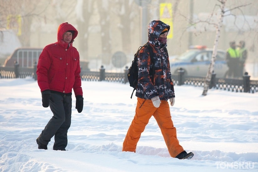 Томск попал в зону аномального холода