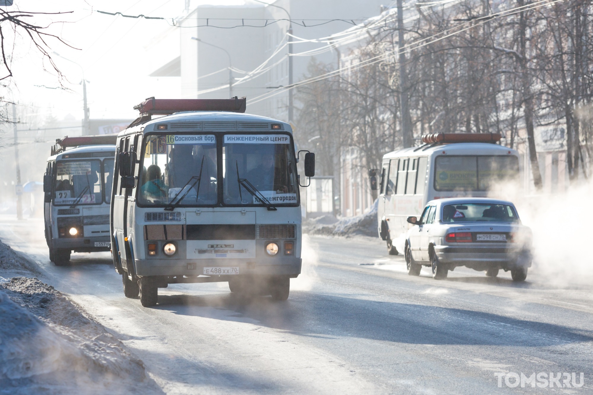 Мэрия Томска ведет наблюдение за наполняемостью автобусов в час-пик
