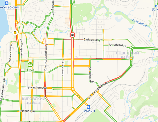 Пробки в томске на данный момент. Яндекс пробки Томск. Пробки Томск сейчас. График пробок Томск. Улица Ленина Томск пробка.