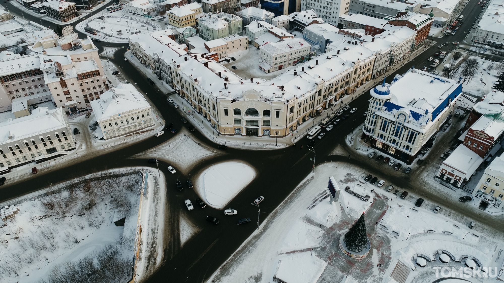 Зимний Томск с высоты птичьего полета: фоторепортаж Tomsk.ru