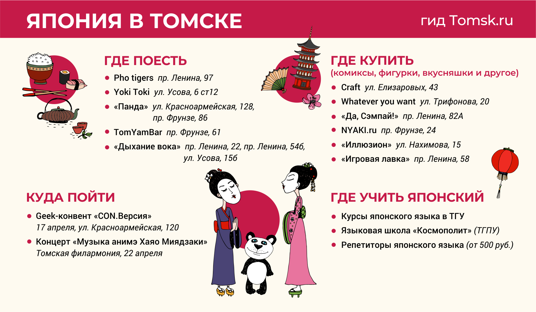 Гид по Японии в Томске. Рассказываем: что, где и для кого | 17.03.2022 |  Томск - БезФормата