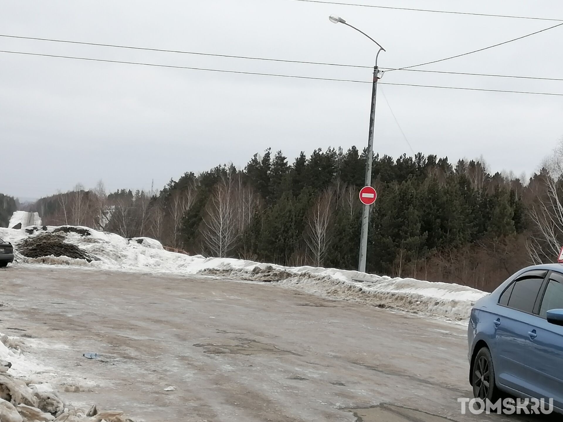 Подрядчик начал ремонтировать путепровод в районе Кузовлевского тракта