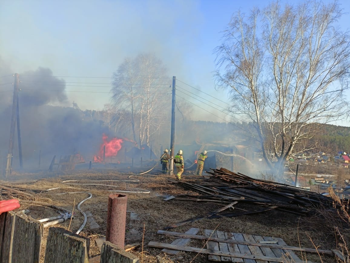 Пожар в томском районе