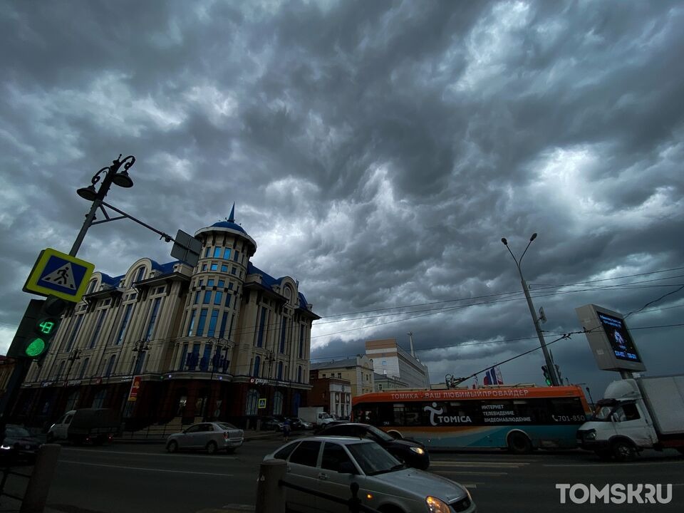Штормовое предупреждение объявлено на конец недели в Томской области