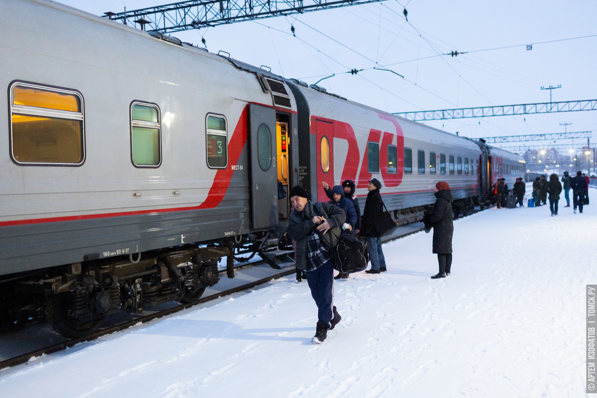 На февральских праздниках поезд Томск-Новосибирск будет ходить ежедневно