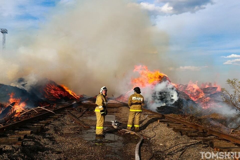 Три лесных пожара действуют в Томской области